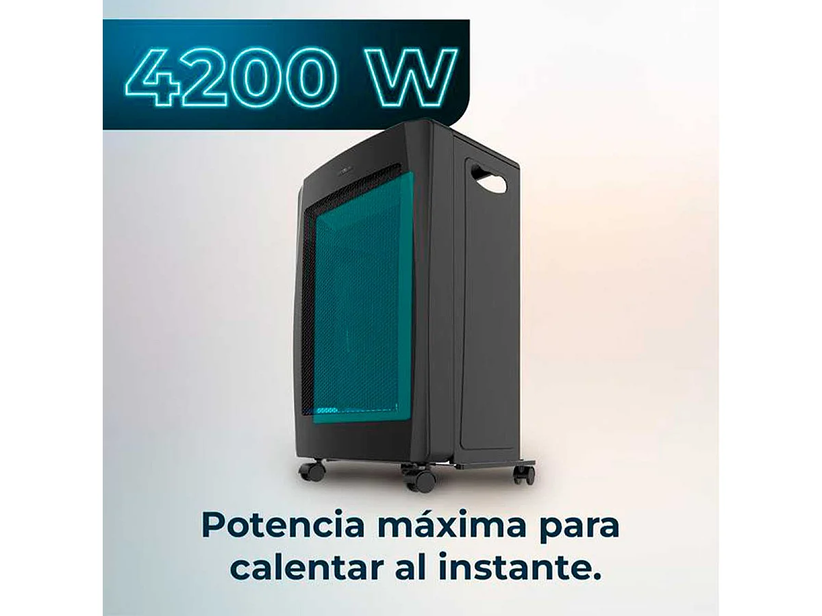 Estufa catalítica Cecotec ReadyWarm 4200 BlueFlame Foldable 4200W llama azul negro