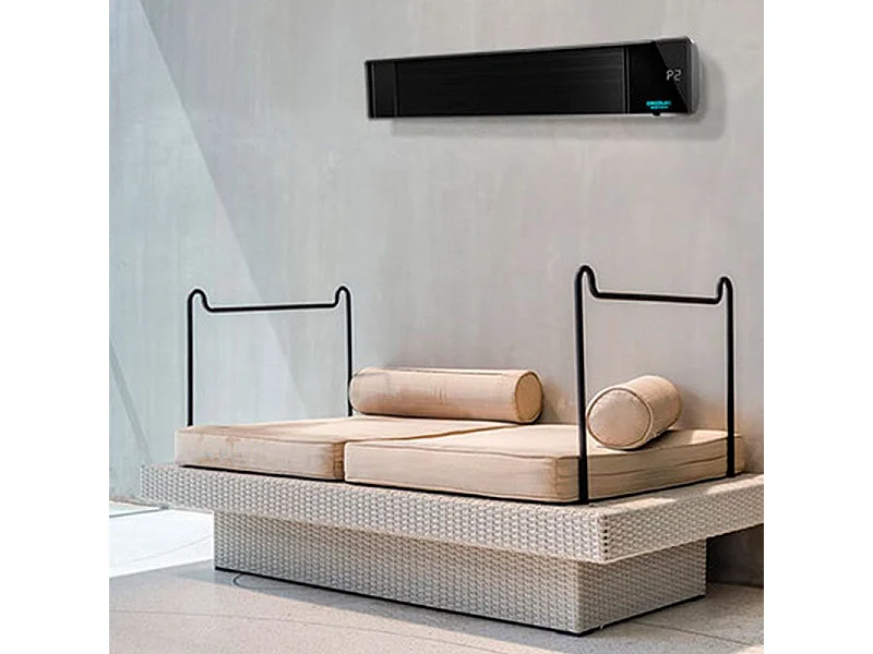 Calefactor eléctrico Ready Warm 8700 Power Steel Cecotec 2400W con temporizador negro