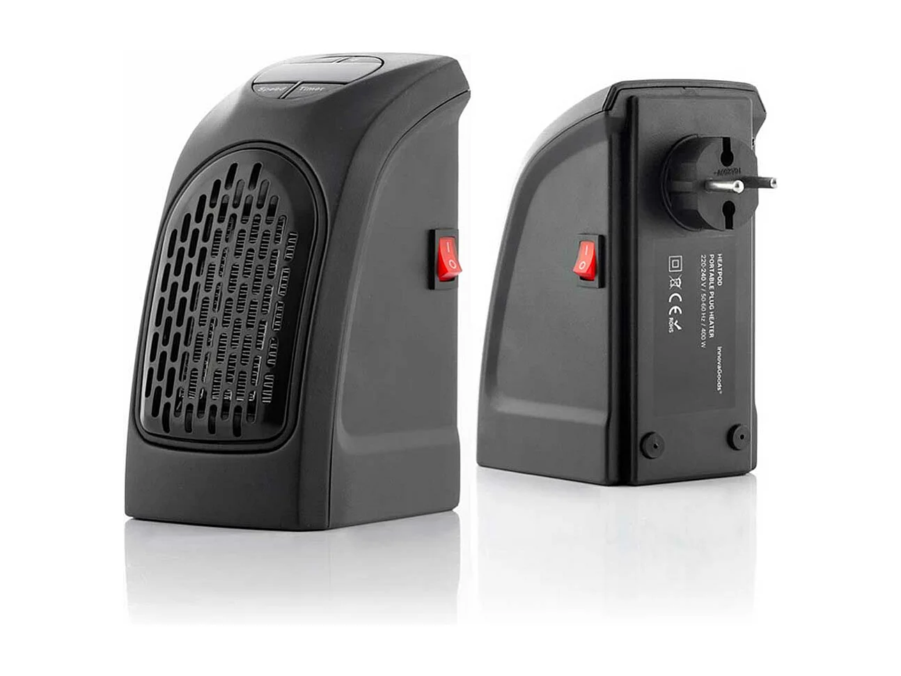 Calefactor cerámico enchufable Innovagoods V0101227 400W display LED negro