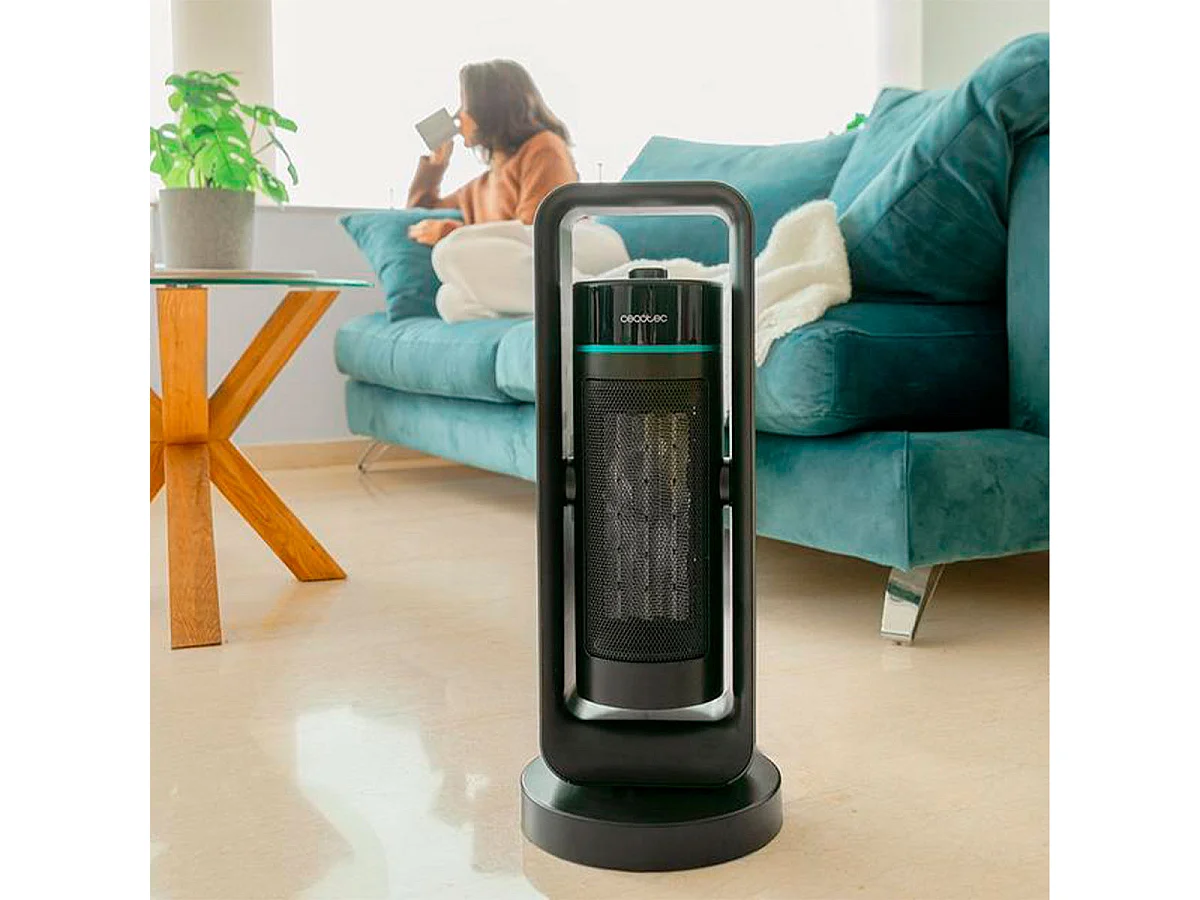 Calefactor cerámico Cecotec ReadyWarm 2000 Max Ceramic Rotate Design 2000W oscilante negro