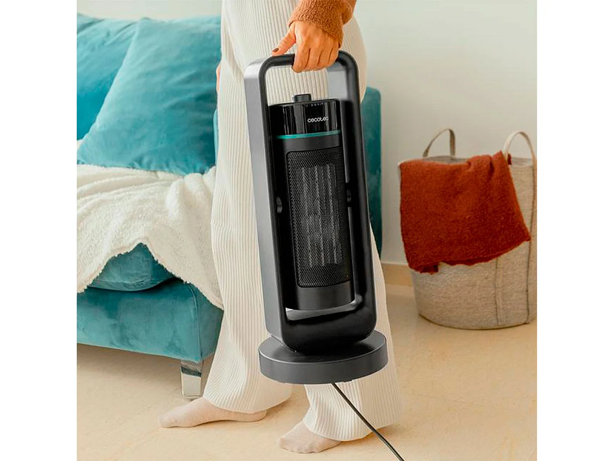 Calefactor cerámico Cecotec ReadyWarm 2000 Max Ceramic Rotate Design 2000W oscilante negro