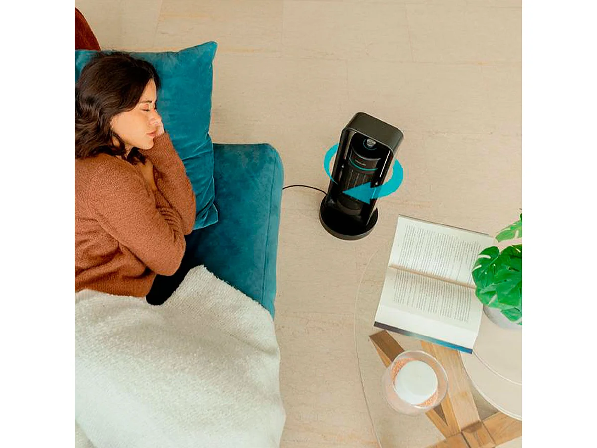 Calefactor cerámico Cecotec ReadyWarm 2000 Max Ceramic Rotate Design 2000W oscilante negro