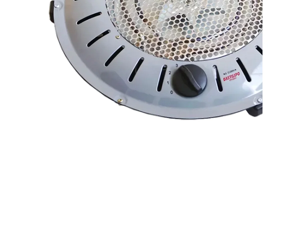 Brasero eléctrico Bastilipo BET-950 950W 3 potencias blanco Ø38 cm