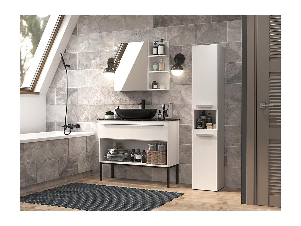 Półka łazienkowa Nel III WHITE