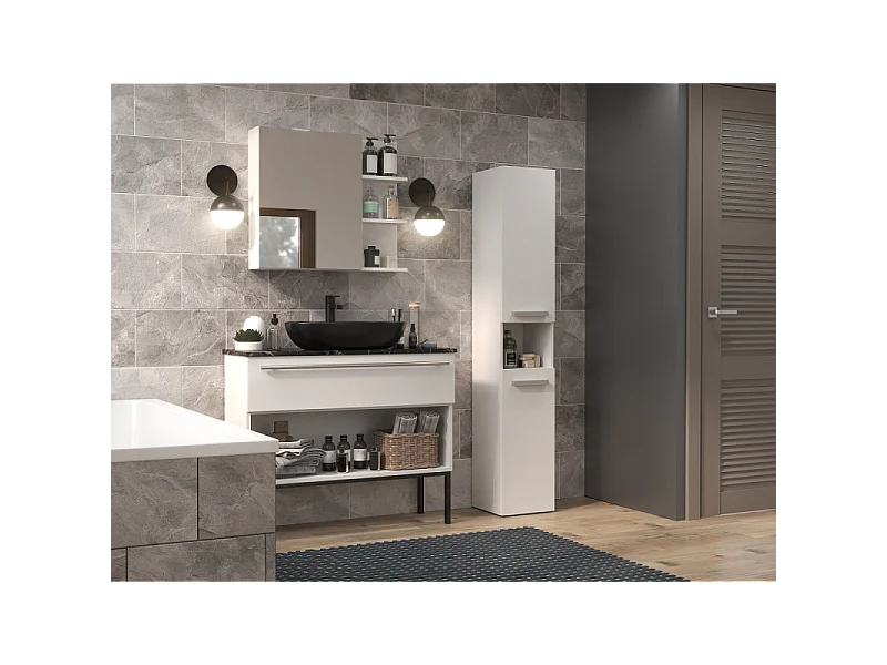 Etagère de salle de bains Nel III BLANC