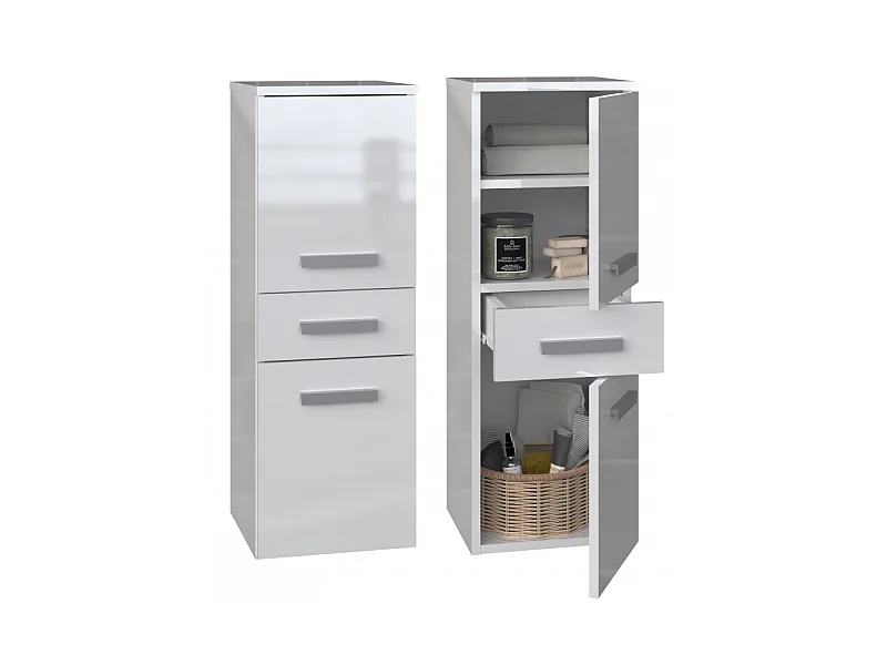 Étagère de salle de bains Nel V DDS BLANC BRILLANT