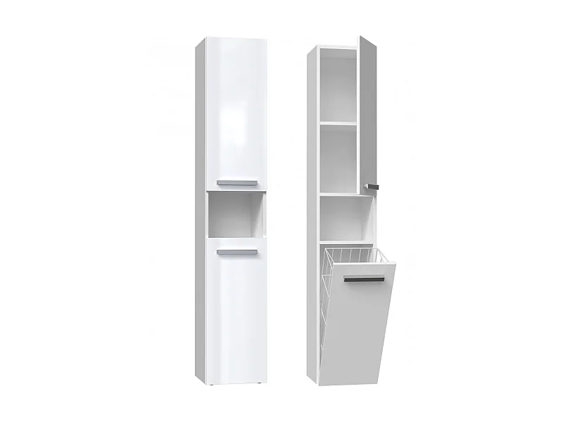 Etagère de salle de bains Nel III BLANC BRILLANT