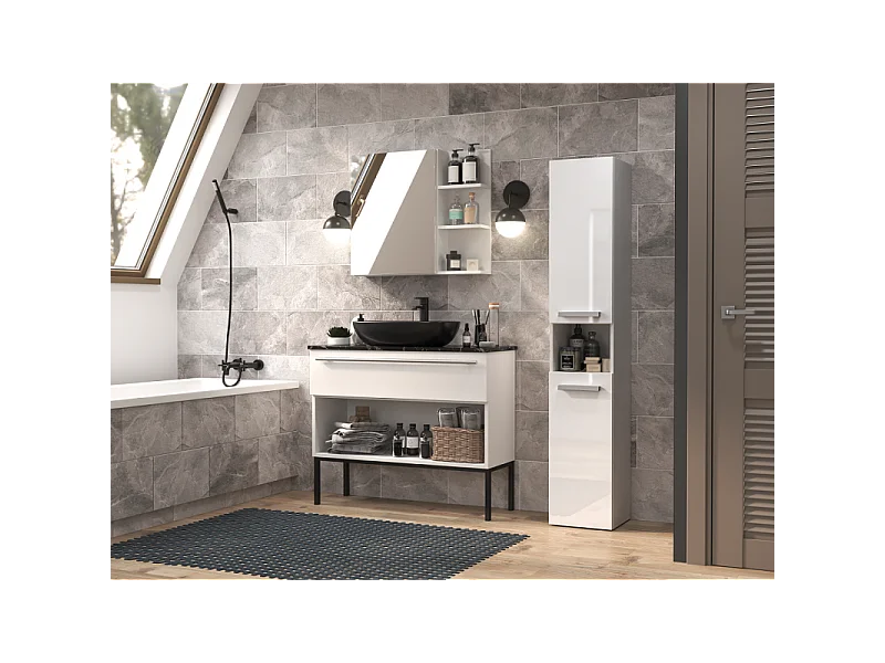 Półka łazienkowa Nel III BRILLIANT WHITE