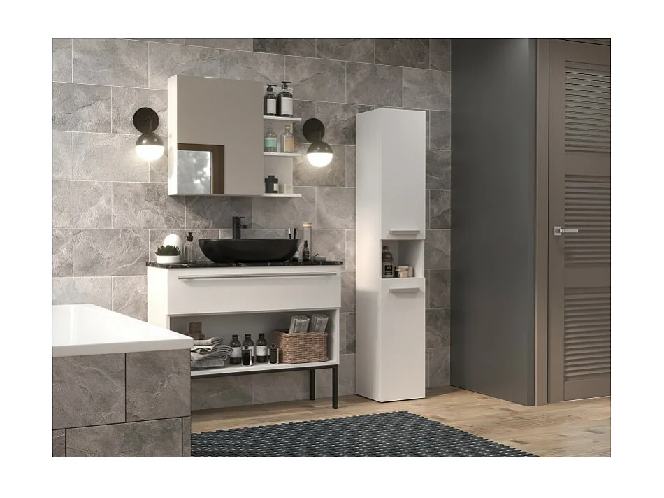 Étagère de salle de bains Nel I BLANC