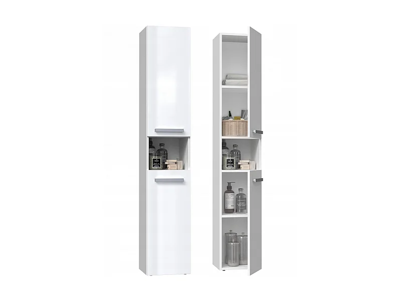 Etagère de salle de bains Nel I BLANC BRILLANT