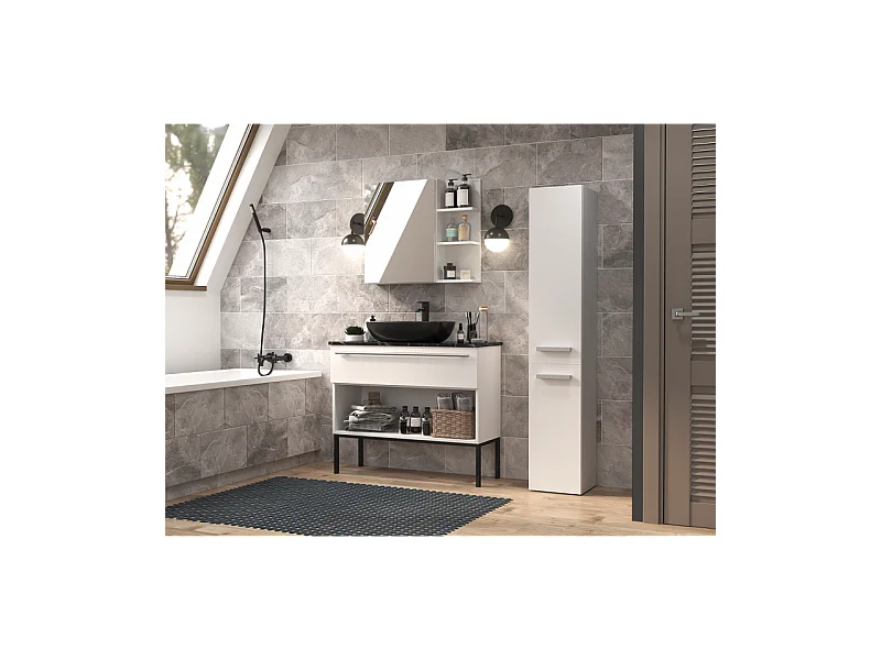 Etagère de salle de bains Nel II BLANC