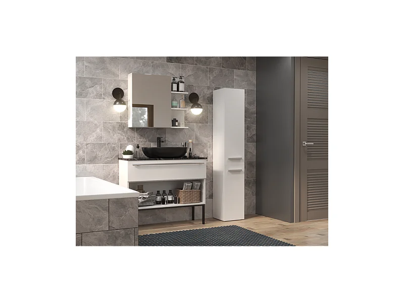 Etagère de salle de bains Nel II BLANC