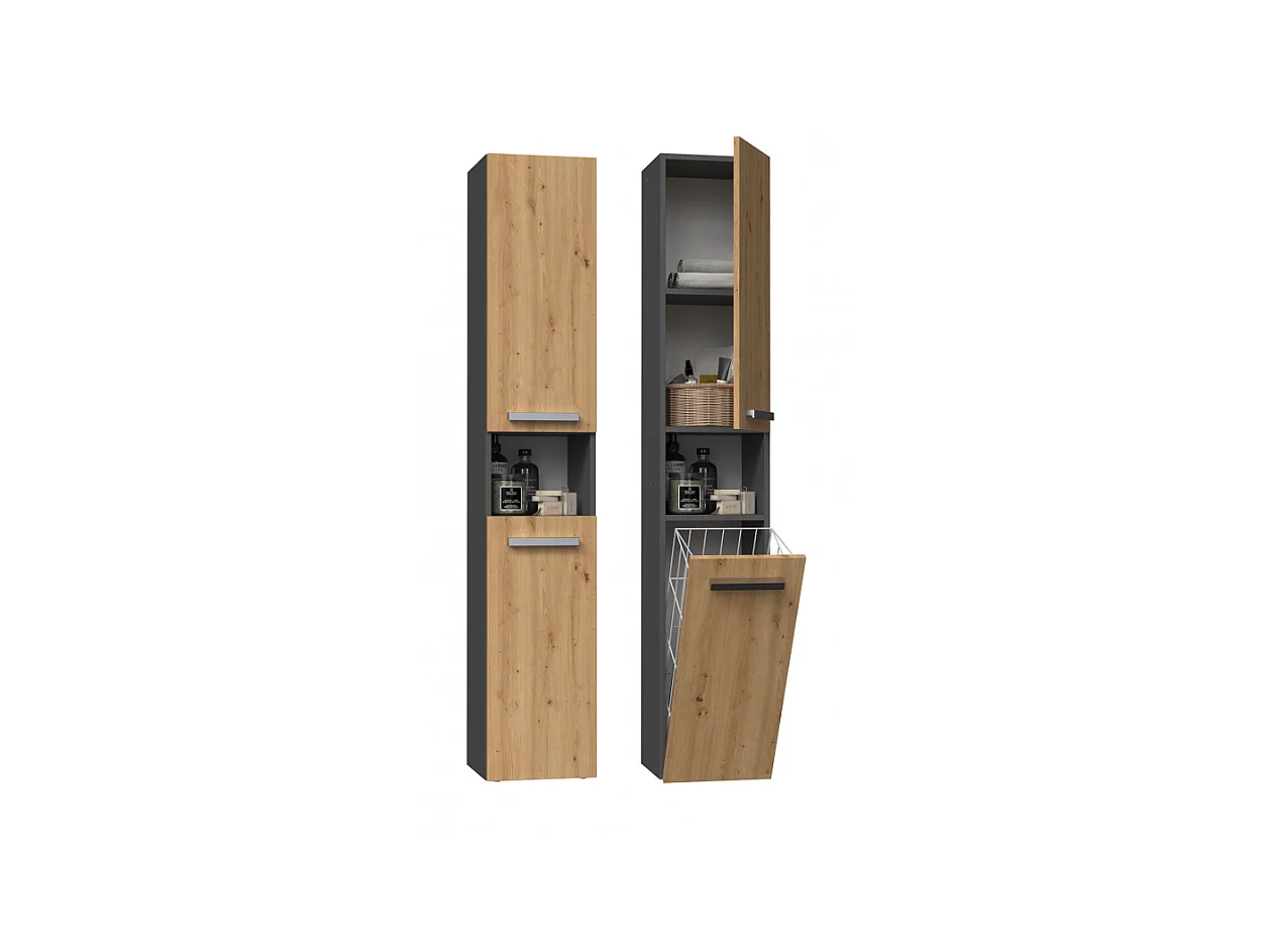 Etagère de salle de bains Nel III ANTHRACITE ARTISAN