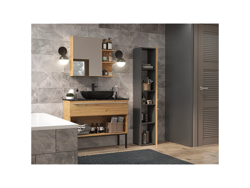 Półka łazienkowa Nel II ANTHRACITE ARTISAN