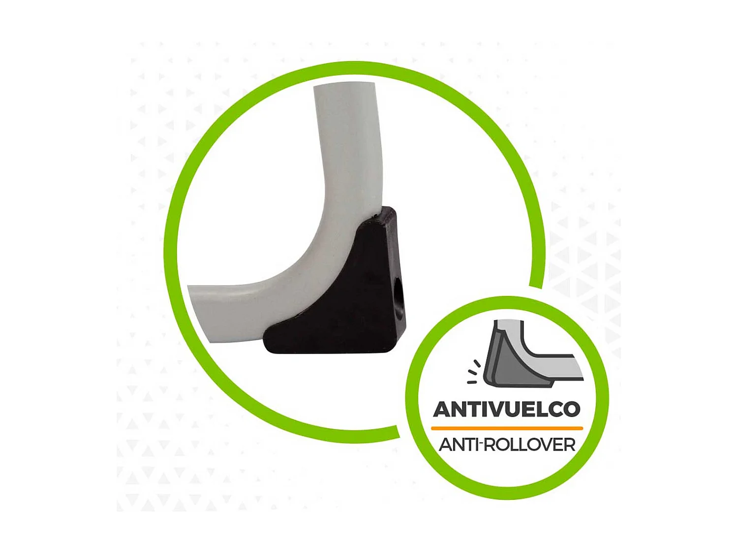 Mesa de camping Aktive plegable blanco 70x80x60 cm