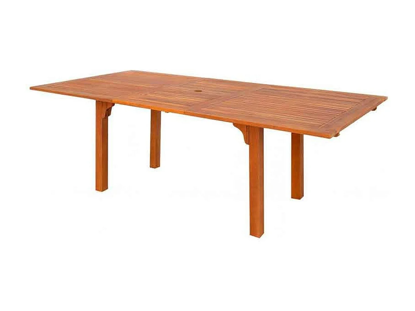 Mesa de jardín rectangular Aktive Garden extensible natural 74x150/175/200x100 cm