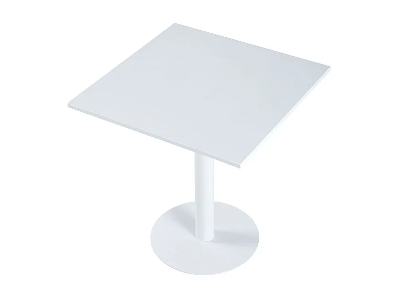 Mesa multiusos Gelato forma cuadrada blanco 73x70x70 cm Adec