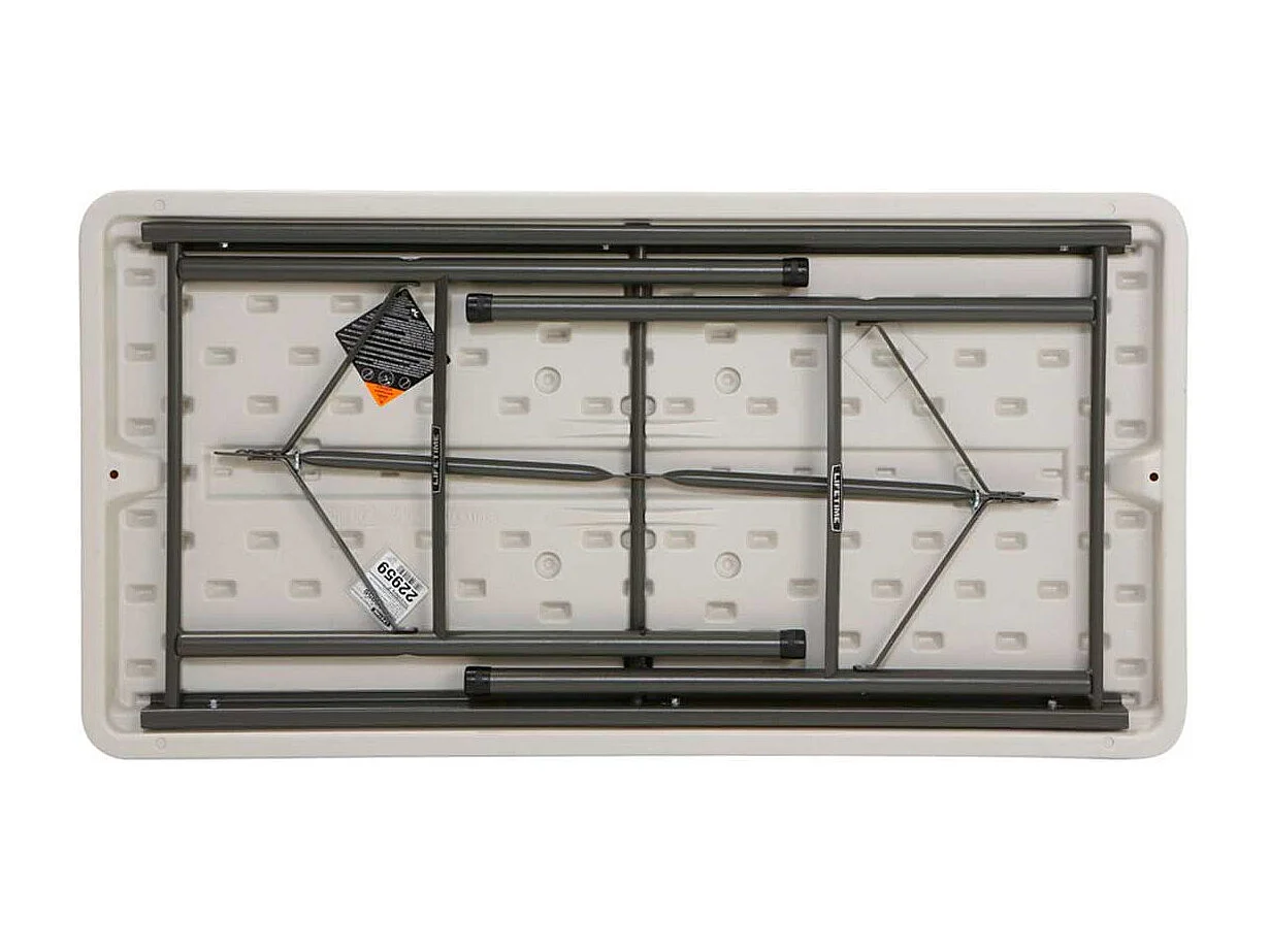 Mesa plegable Lifetime 4 personas forma rectangular 74x122x61 cm