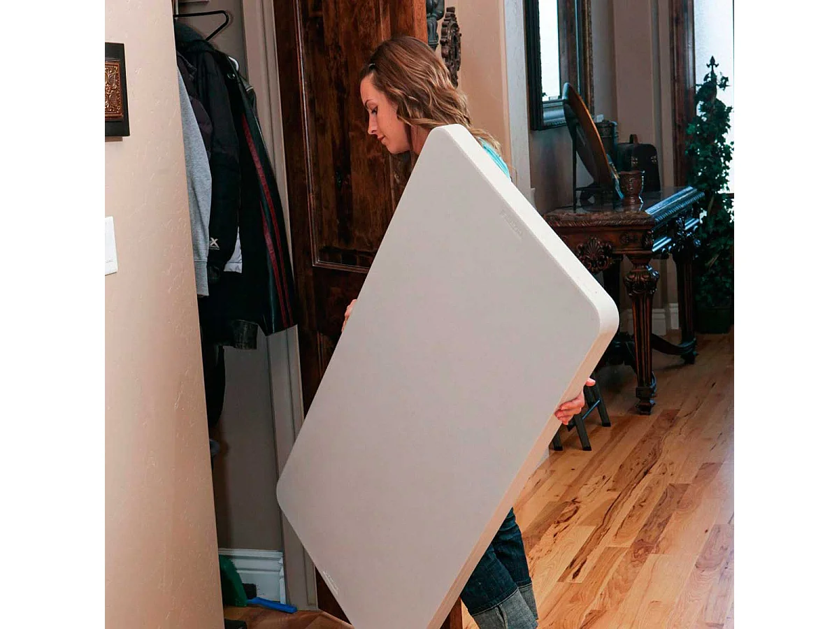 Mesa plegable Lifetime 4 personas forma rectangular 74x122x61 cm