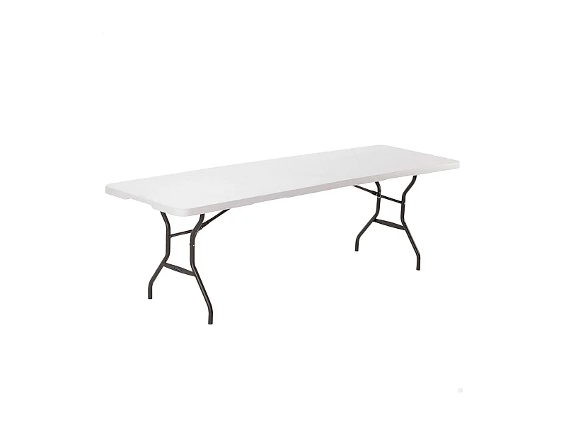 Mesa plegable Lifetime 8 personas blanco 73,5x244,5x76 cm