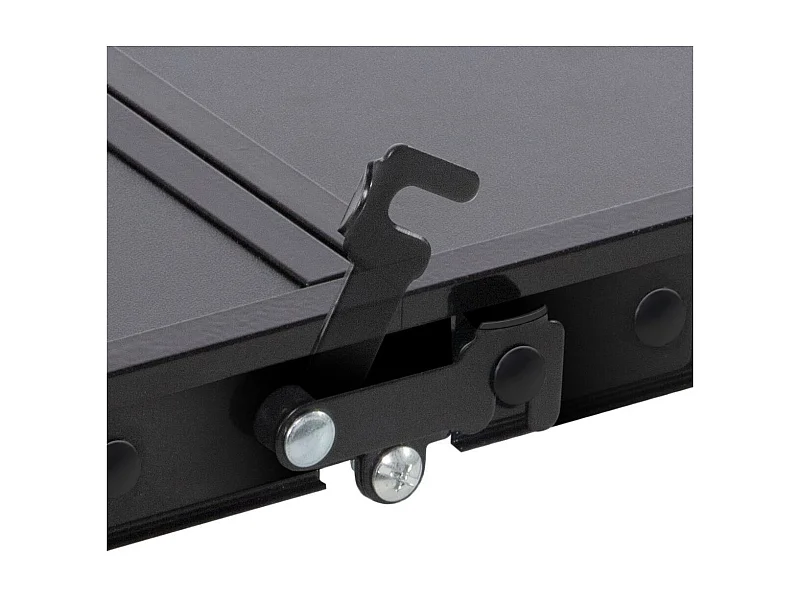 Mesa maletín Aktive altura ajustable + red auxiliar negro 60-70x120x60 cm