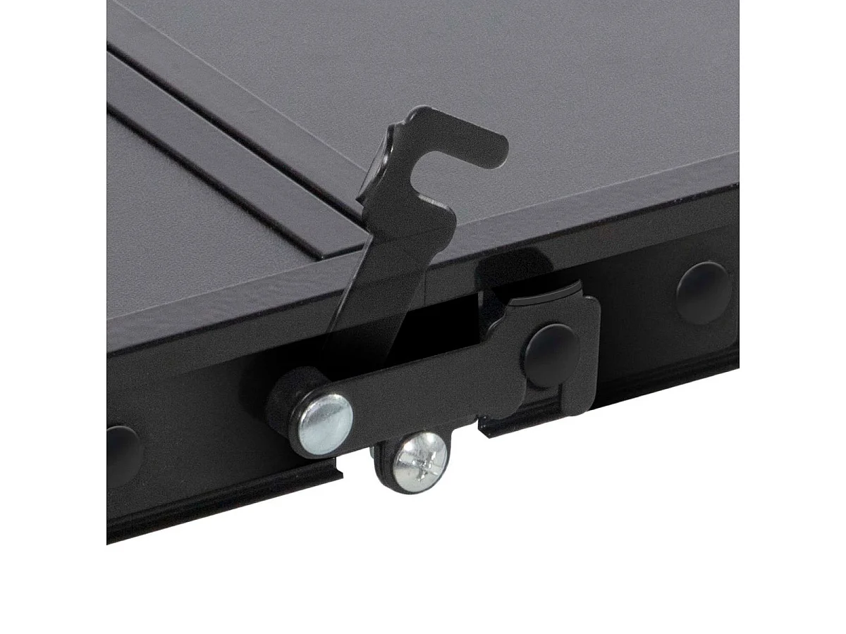 Mesa de camping Aktive diseño maletín negro 70x90x60 cm