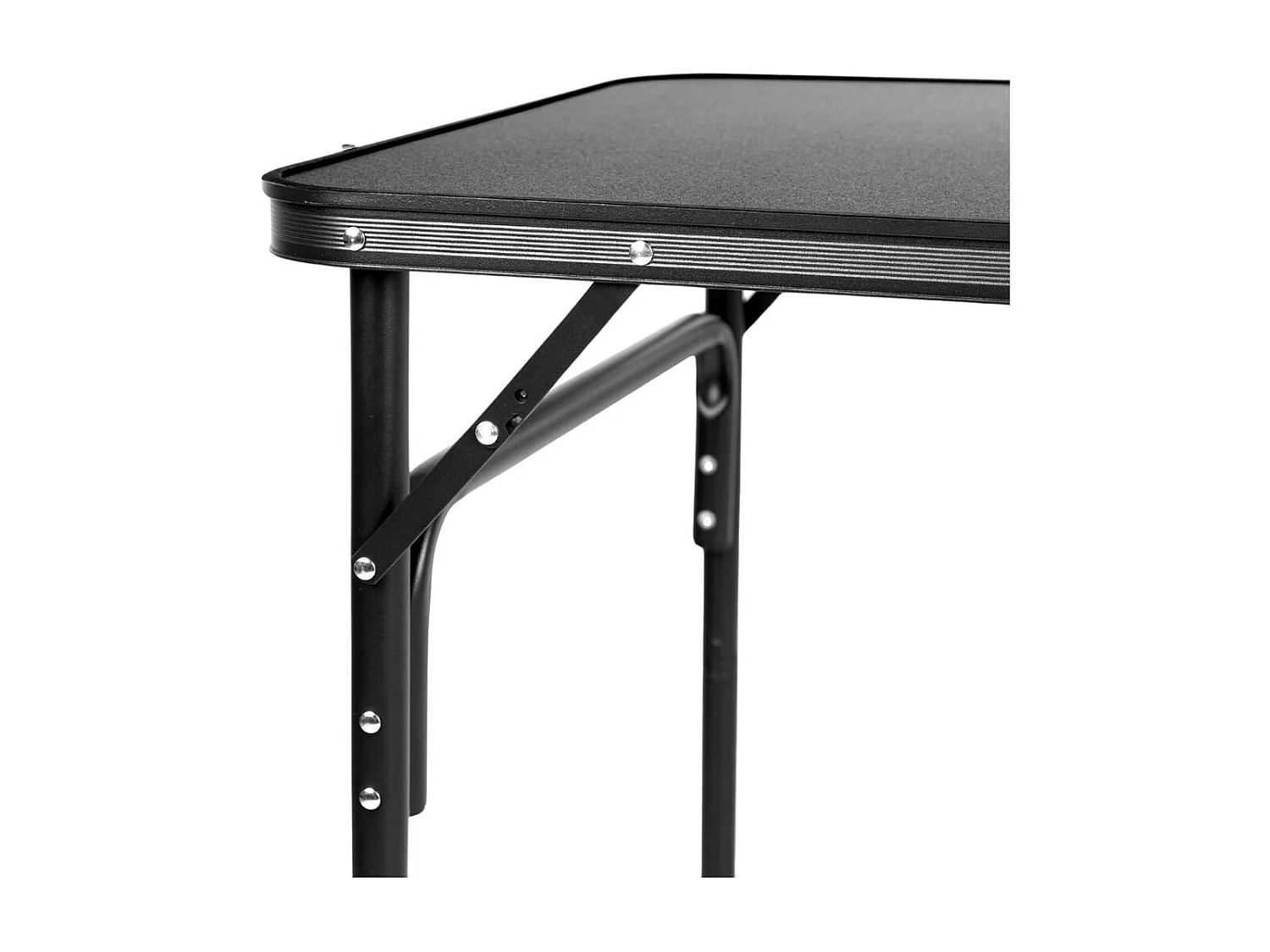 Mesa de camping Aktive diseño maletín negro 70x90x60 cm