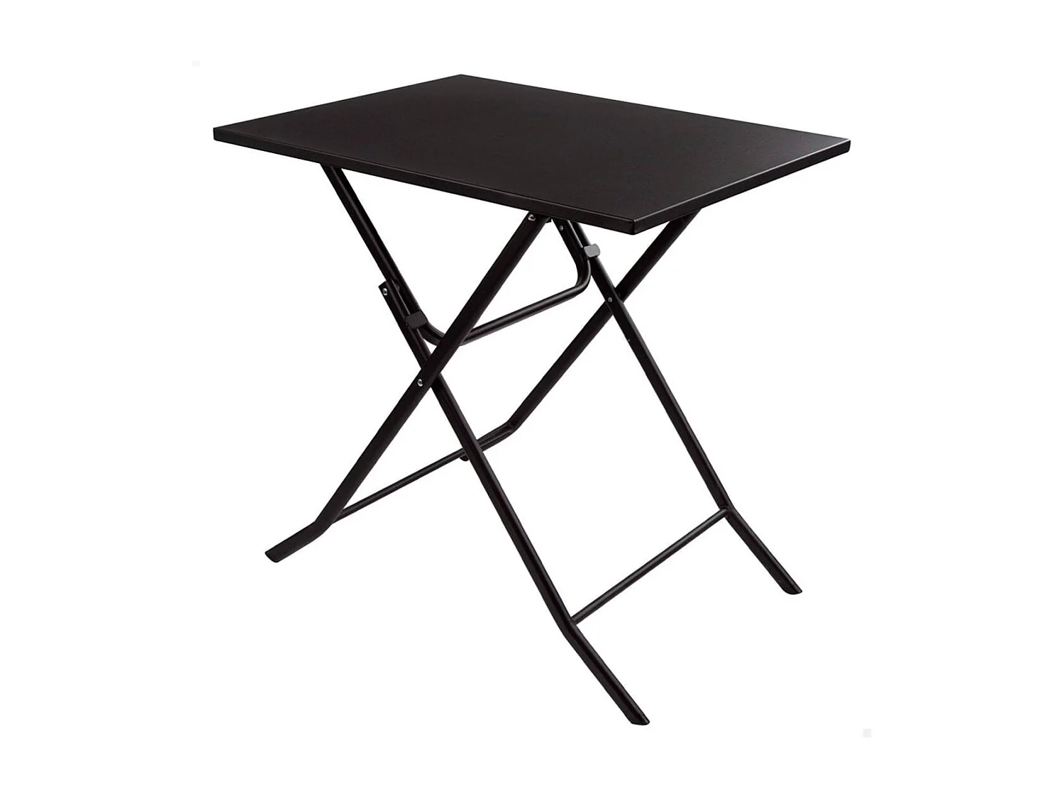 Mesa de jardín Aktive plegable negro 70x70x50 cm