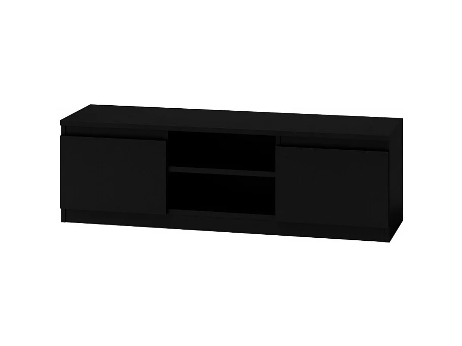 TABLE BASSE AVEC UNITÉ TV 120 CM - NOIR
