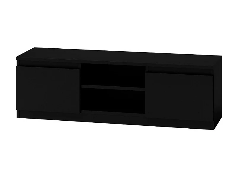 COUCHTISCH MIT TV-EINHEIT 120 CM - SCHWARZ