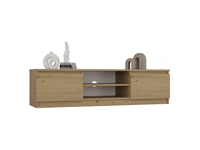 DĘBOWY STOJAK NA TELEWIZOR ARTISAN