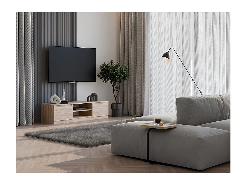MEUBLE TV MALWA 140 CHÊNE SONOMA