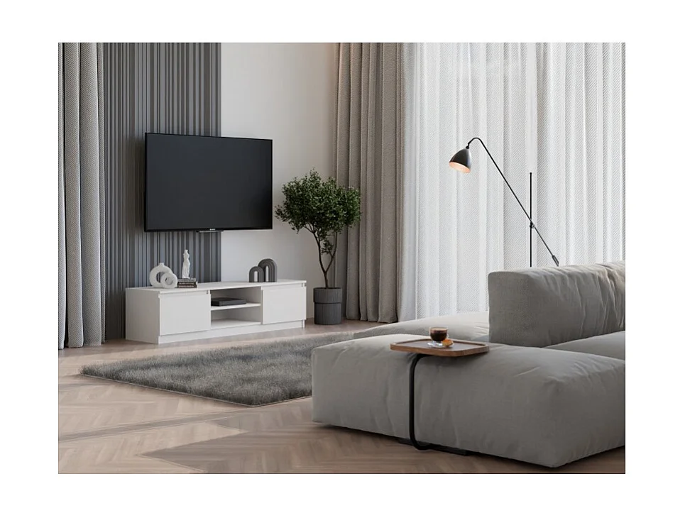 STOJAK NA TELEWIZOR MALWA 140, BIAŁY