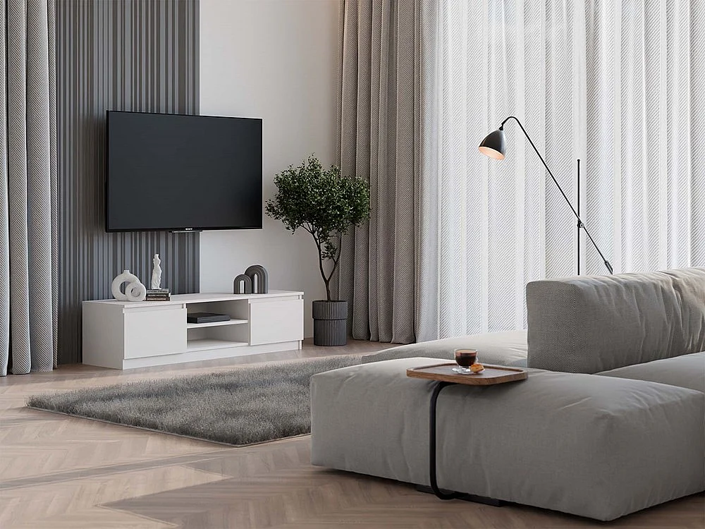 STOJAK NA TELEWIZOR MALWA 140, BIAŁY