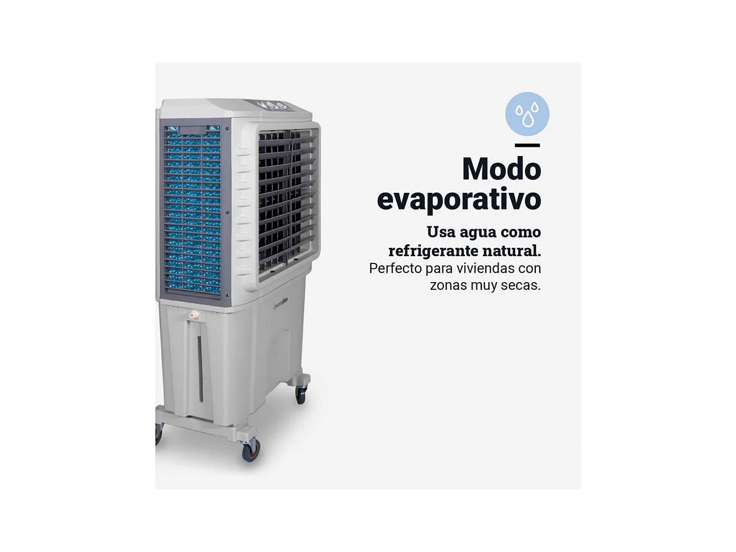 Climatizador evaporativo Universal Blue Tulum 7080 210W 80L oscilante 25-45 m² blanco