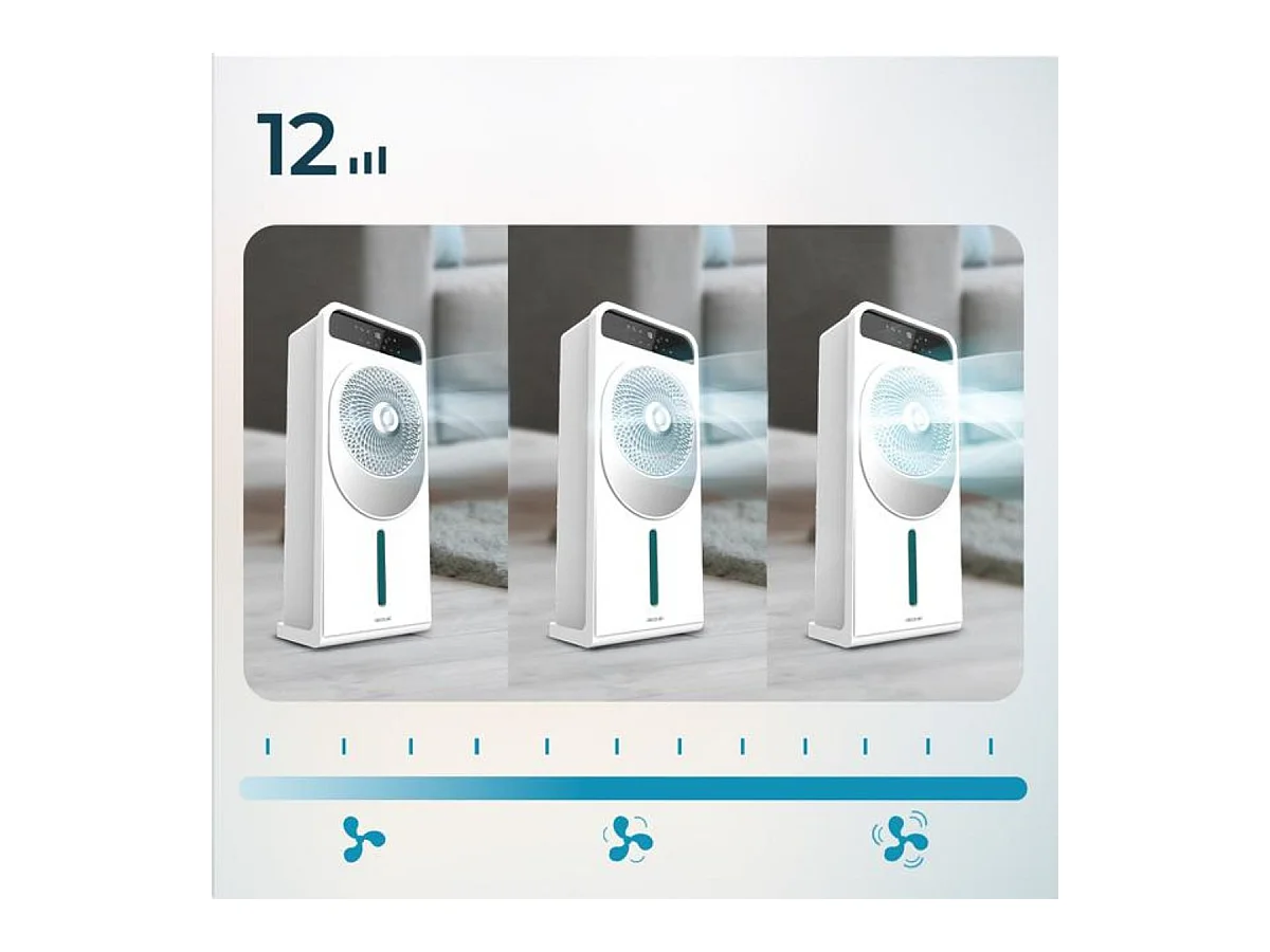 Climatizador evaporativo Cecotec EnergySilence 5000 Cool Wave 28W 5L 12 velocidades blanco