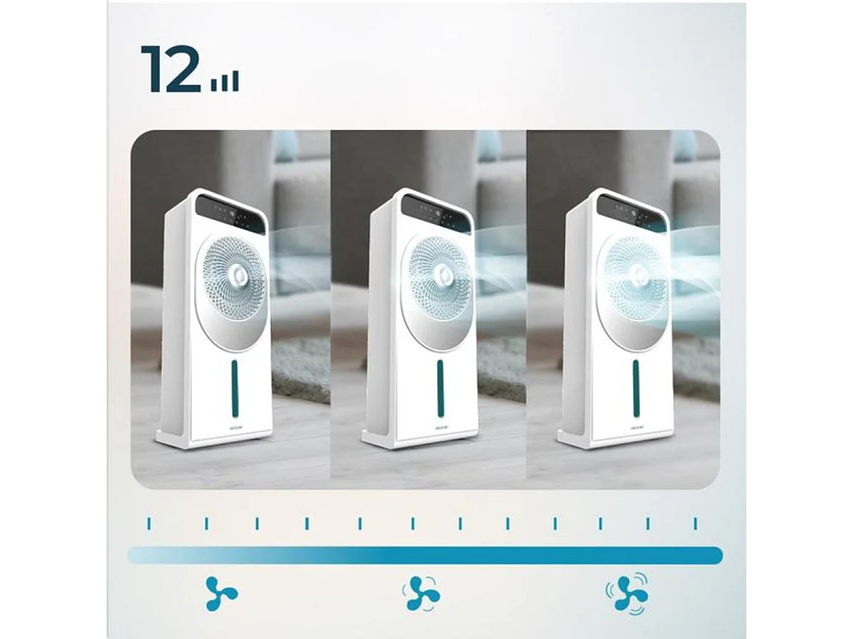 Climatizador evaporativo Cecotec EnergySilence 5000 Cool Wave 28W 5L 12 velocidades blanco