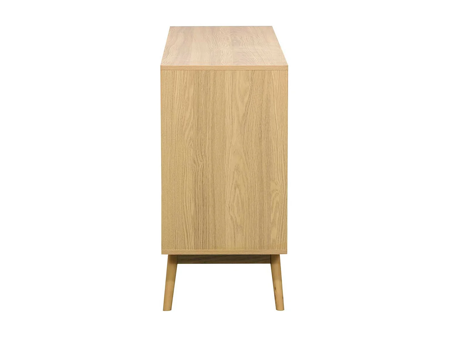 Consola baja Trend 2 puertas correderas + 3 cajones natural 80x150x40 cm Adec