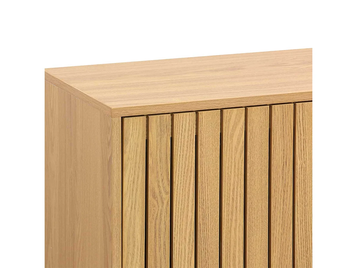 Consola baja Trend 2 puertas correderas + 3 cajones natural 80x150x40 cm Adec