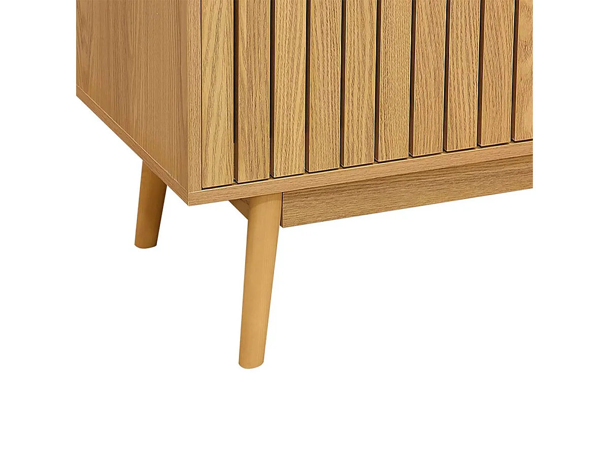 Consola baja Trend 2 puertas correderas + 3 cajones natural 80x150x40 cm Adec