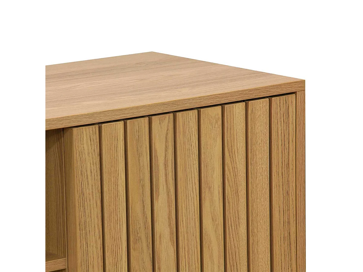 Consola baja Trend 2 puertas correderas + 2 cajones natural 90x115x40 cm Adec