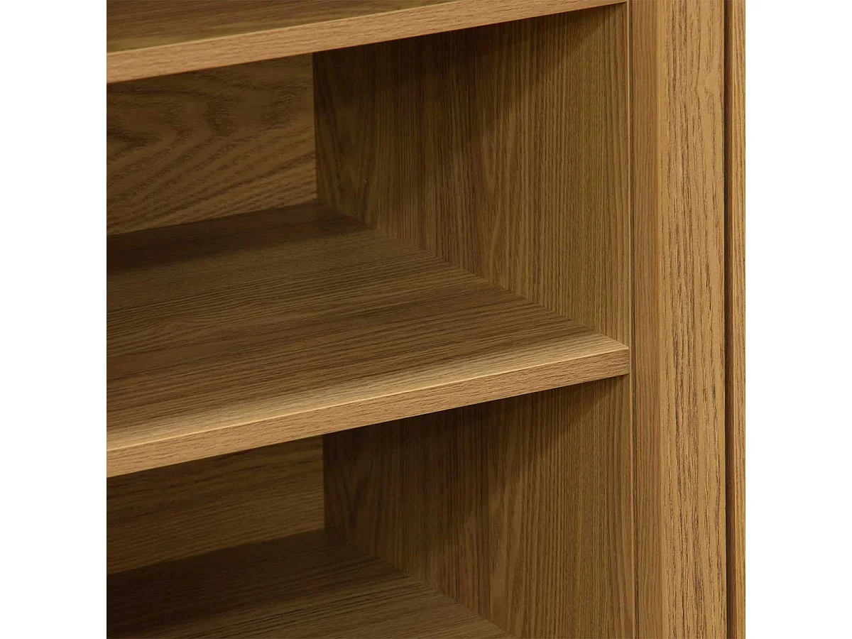 Consola baja Trend 2 puertas correderas + 2 cajones natural 90x115x40 cm Adec