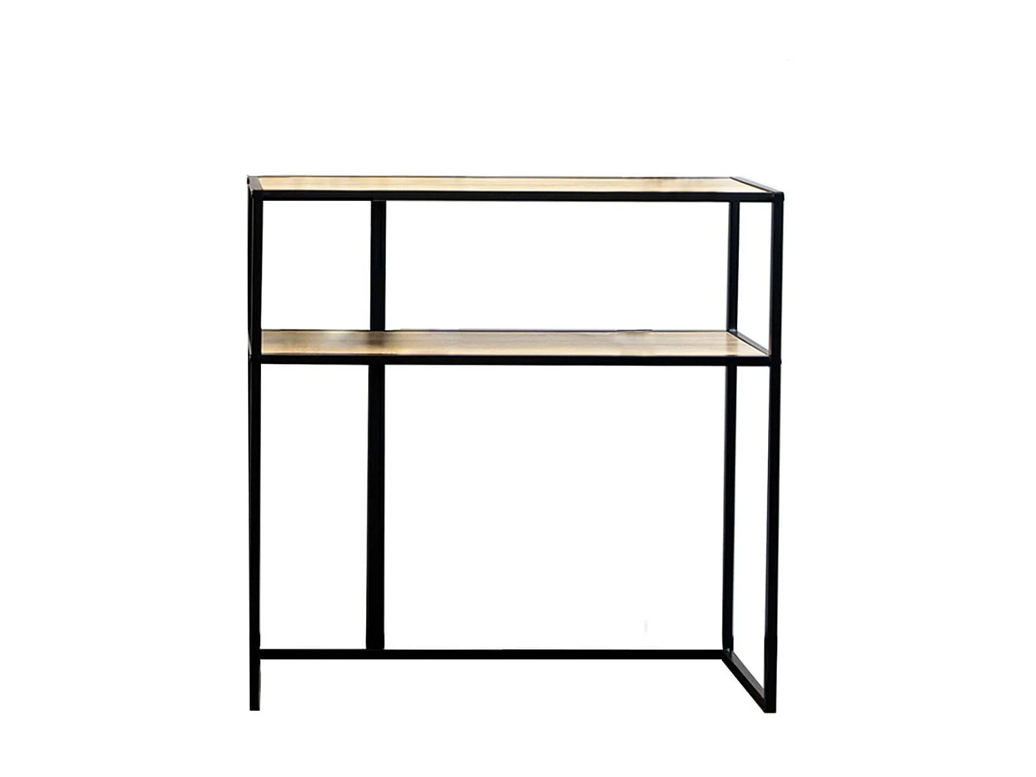 Consola MOA Vinthera 2 estantes metal negro 77x78x27 cm