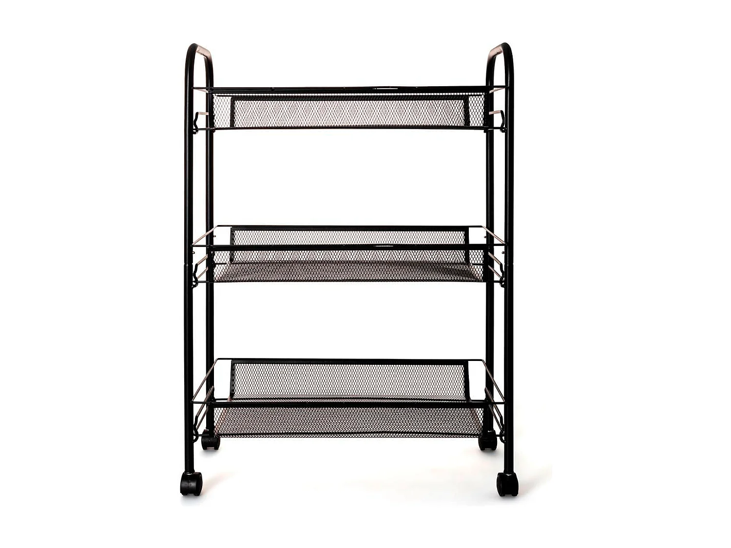 Carrito multiusos Garbo Quid 3 cestas negro 63x44x26 cm