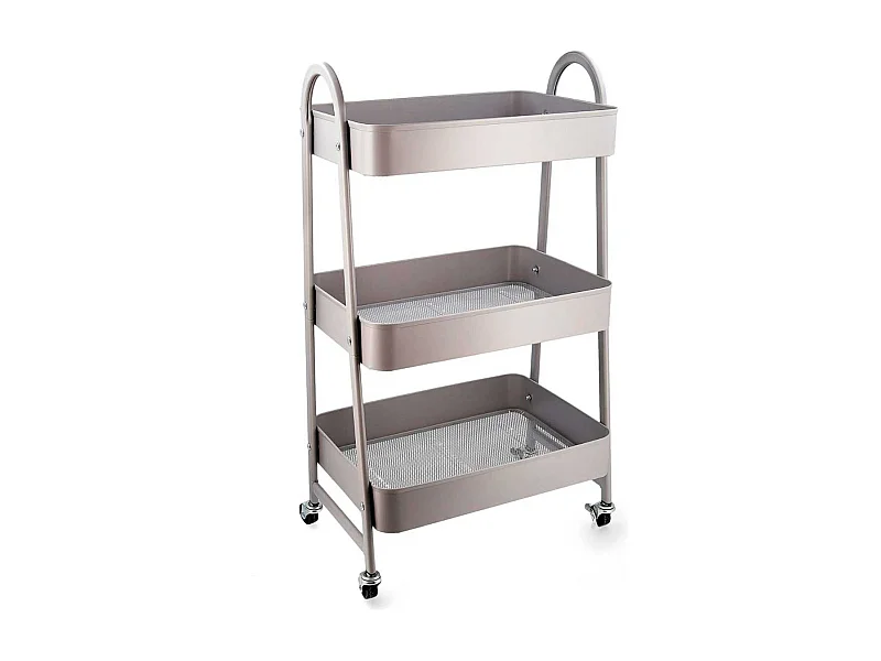 Carrito multiusos Garbo Quid 3 estantes con ruedas gris