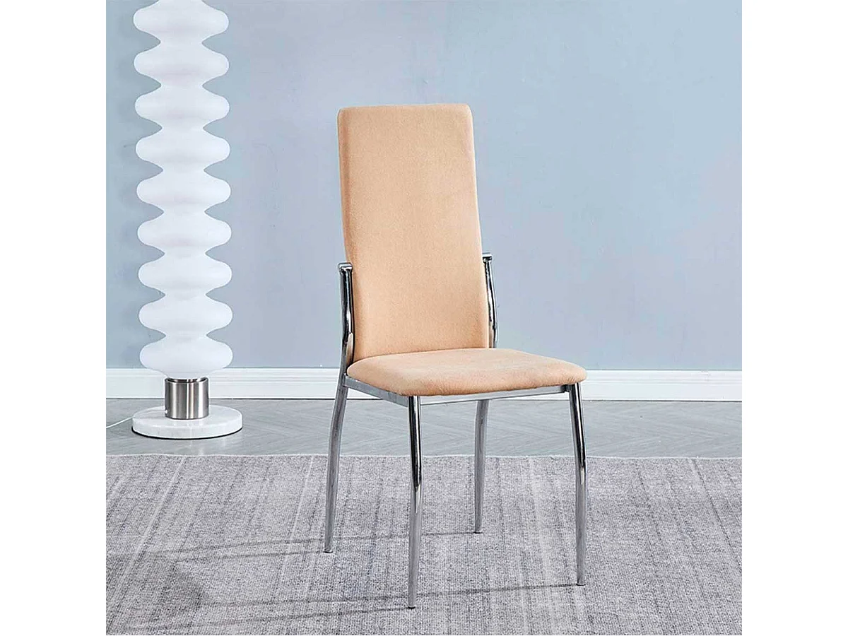 Conjunto de comedor 1 mesa Hana cambria + 6 sillas Sakura beige