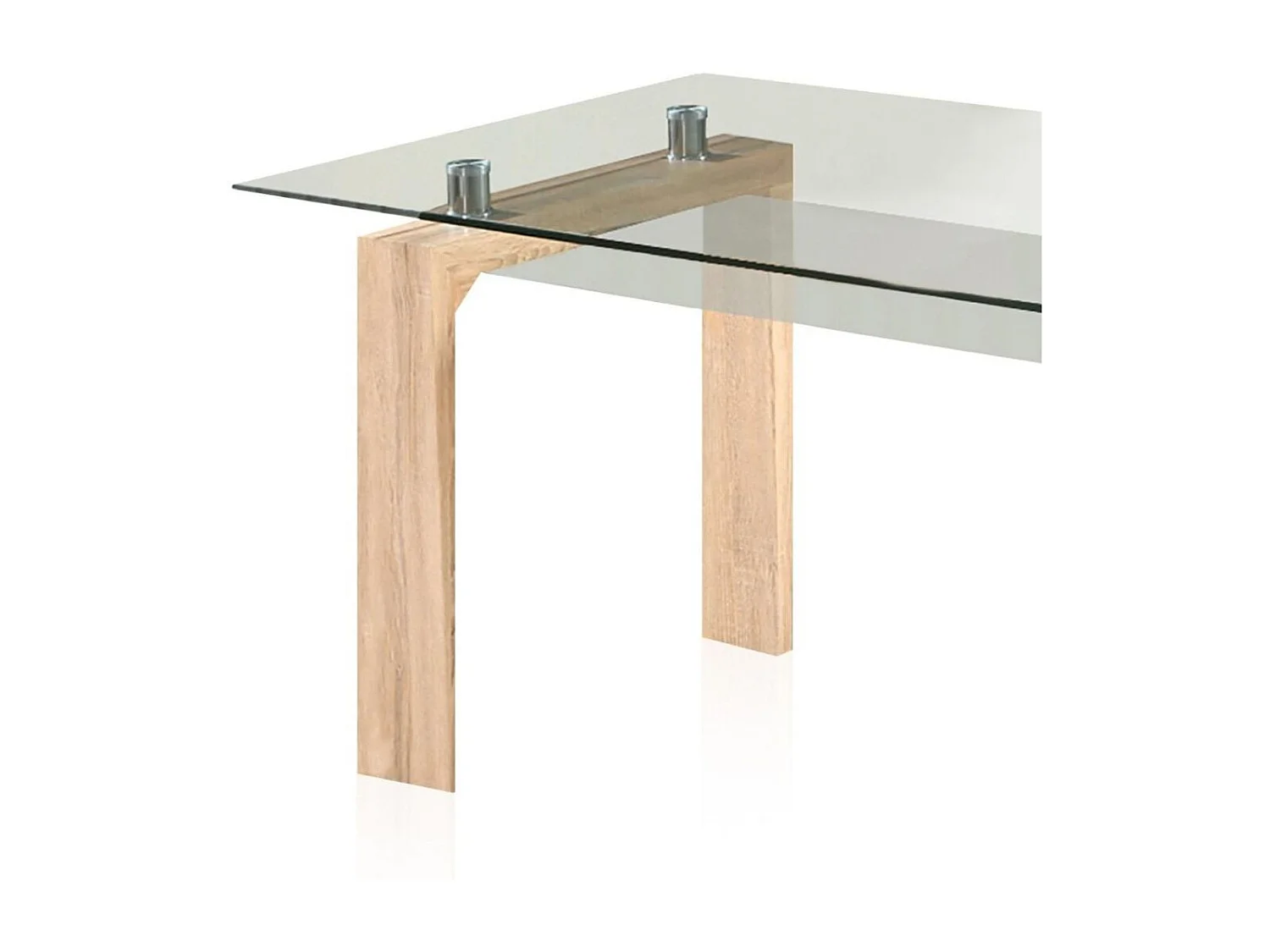 Conjunto de salón mesa Sensei + 4 sillas Sensei negro/natural