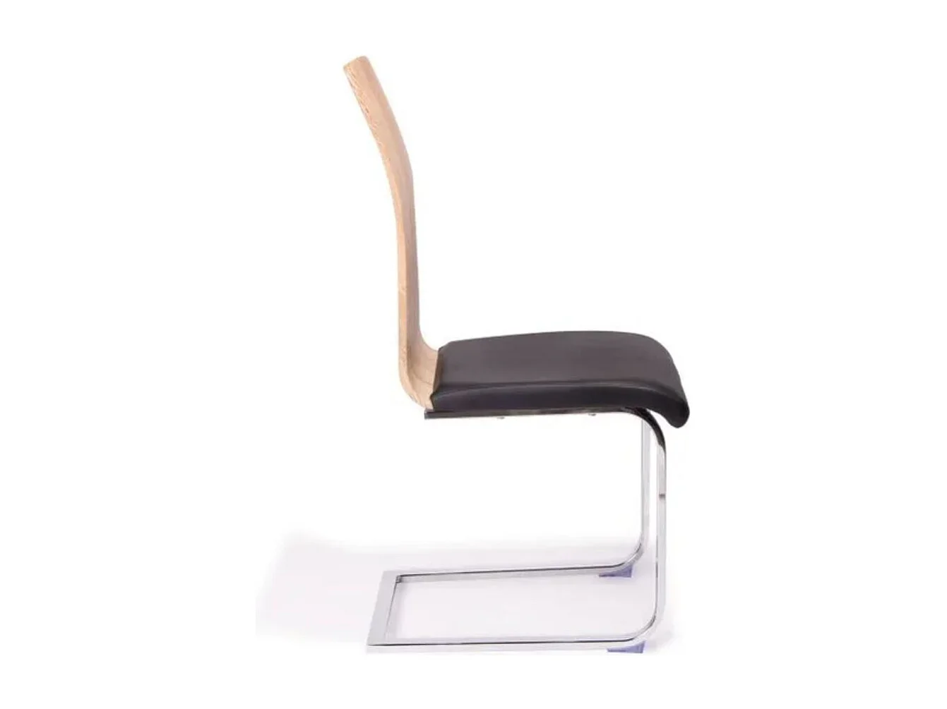 Conjunto de salón mesa Sensei + 4 sillas Sensei negro/natural