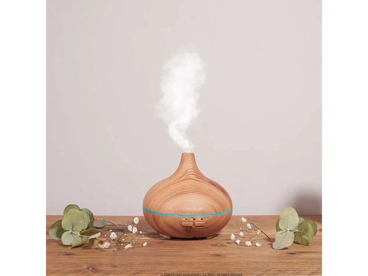 Humidificador Cecotec Pure Aroma 150 Yang luz LED 150ml natural