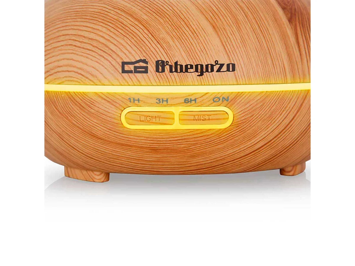 Humidificador Orbegozo HUA350 AROMATER 300ml luz LED 7 tonos
